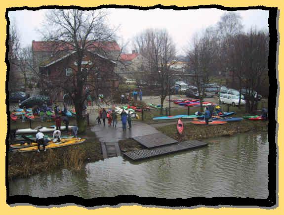 Start am Bootshaus des SV Chemie Genthin